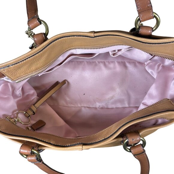 Coach Chelsea East West Jayden Carryall Leather Satchel in Camel - EUC! - Picture 3 of 14